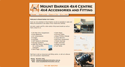 Desktop Screenshot of mountbarker4x4centre.com.au