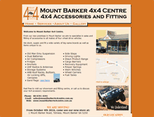 Tablet Screenshot of mountbarker4x4centre.com.au